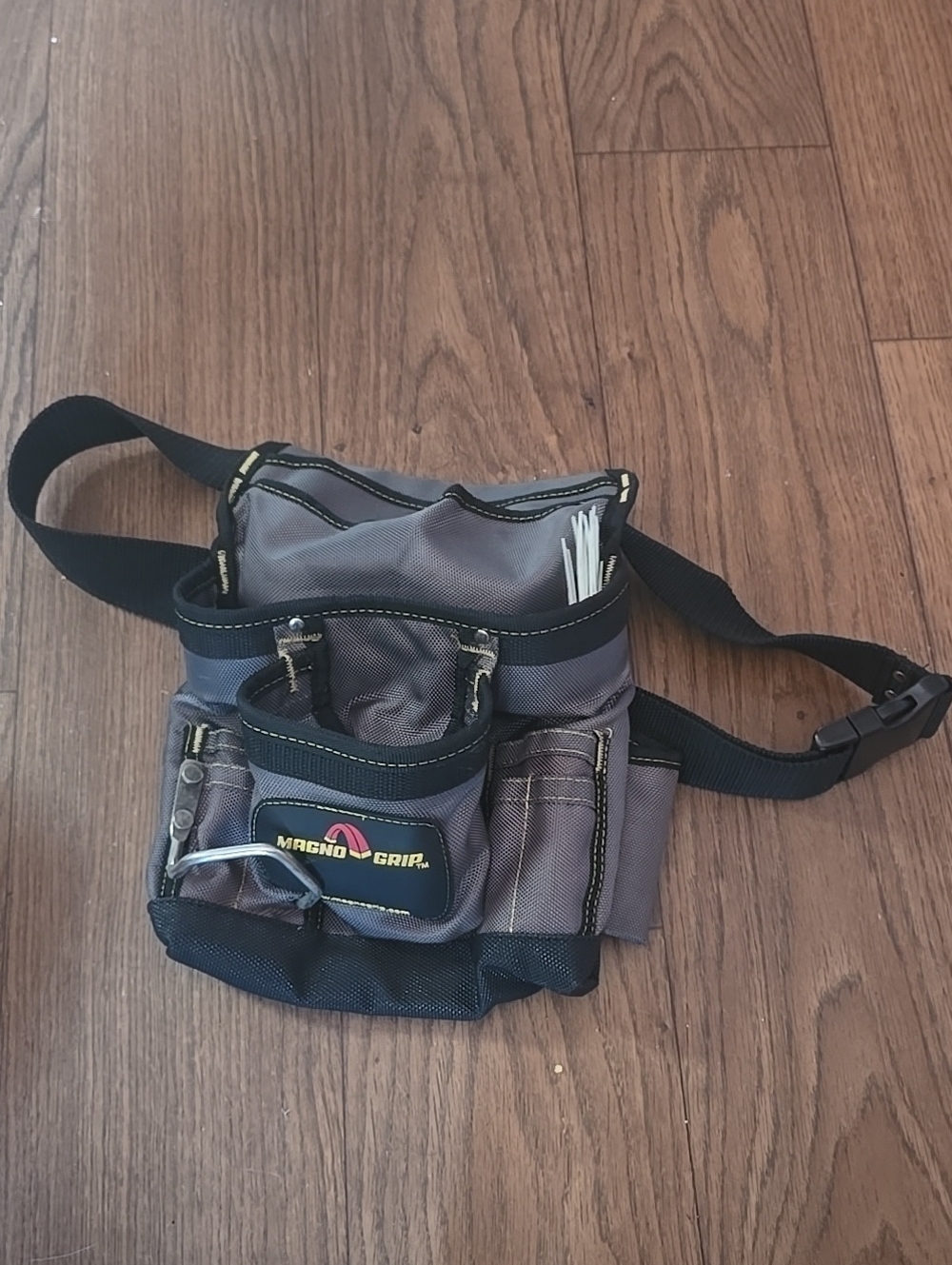 Gray Utility Waist Bag for Men